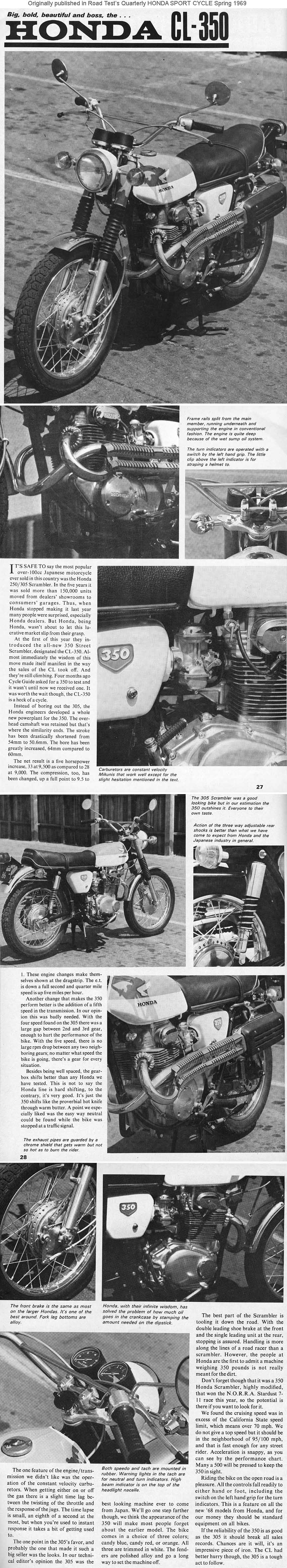 1969 Honda Sport Cycle text